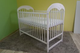 Postieľka Oskar 120/60 cm - biela