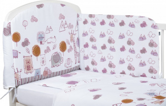 Sada do postielky 7 dielov veselá zvieratká