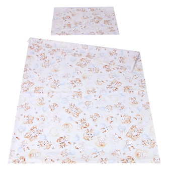 Obliečky do postieľky 120/90 cm - maznáčikovia bežoví