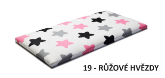 Detský nástenný panel Classic - růžové hviezdy