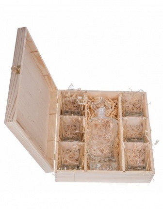 Krabička na víno a 6 pohárov Carmen 10