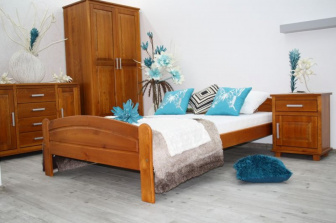 Posteľ z masívu borovice Bella 140x200 cm - JELŠA + rošt ZADARMO