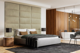 Čalúnený nástenný panel 30x30x3 cm - 02