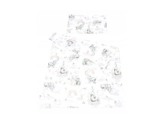 Obliečky do postielky 120/90 cm - sloník bežová