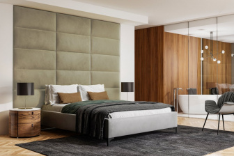 Čalúnený nástenný panel 30x30x3 cm - 03