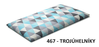 Detský nástenný panel Classic - trojúholníky modré