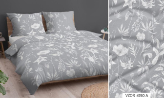 Obliečky LUX bavlna-satén  140/200 a 70/80 vzor 4740A