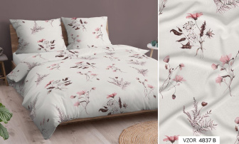 Obliečky na vankúš LUX bavlna-satén  40x40 vzor 4837B