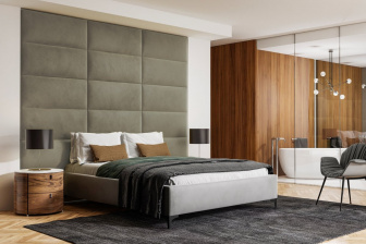 Čalúnený nástenný panel 30x30x3 cm - 06