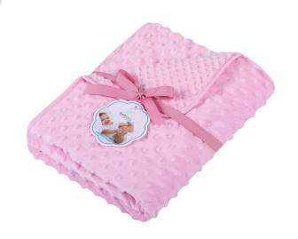 Detská deka Minky/Soft 80 x90xcm Ružová