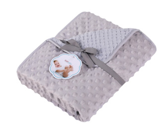 Detská deka Minky/Soft 80 x90xcm Sivá