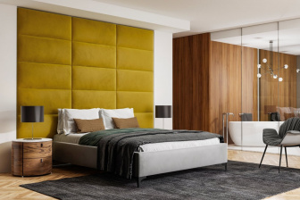 Čalúnený nástenný panel 60x30x3 cm - 07