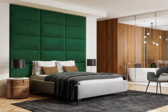 Čalúnený nástenný panel 30x30x3 cm - 08