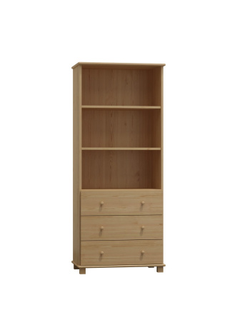 Policový regál z masívu borovice 96 80/190/42 cm