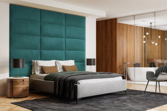 Čalúnený nástenný panel 60x30x5 cm -09