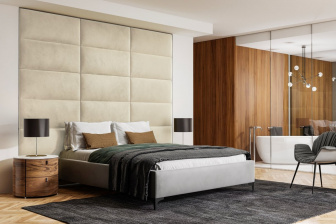 Čalúnený nástenný panel 60x30x3 cm - 01