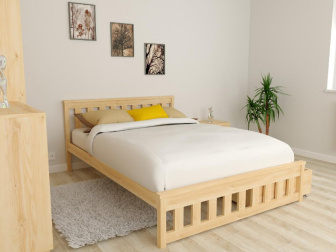 Posteľ z masívu Abby 140x200 cm + matrac Relax + rošt ZADARMO