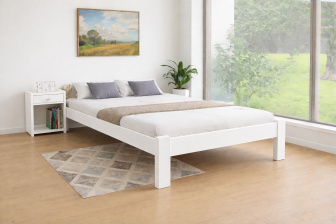 Zvýšená posteľ Celle biela 160 x 200 cm + rošt