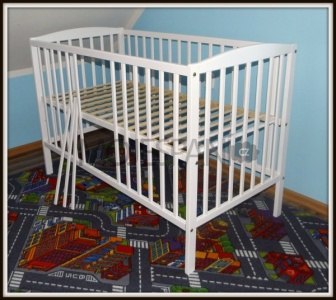 Postieľka masív borovica 120/60 cm Alenka bílá