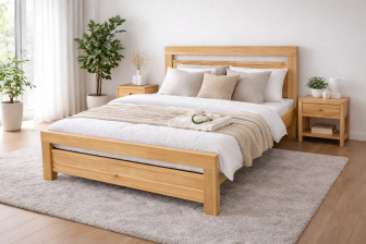 Posteľ z masívu borovice 3,5 cm Nova 180x200 cm + rošt ZADARMO