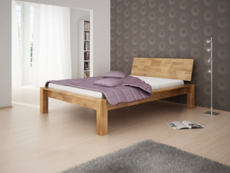 Posteľ Aalborg 160/200 cm masiv buk + rošt ZADARMO