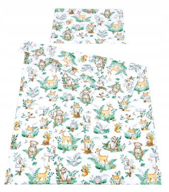 Obliečky do postielky 120/90 cm - lesné zvieratká