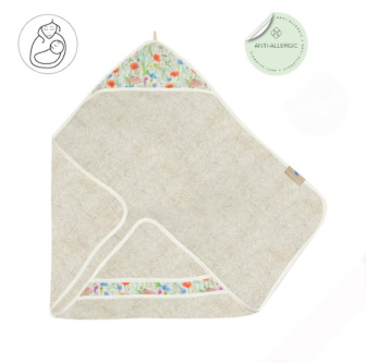 Detská bambusová osuška s kapucňou 85 x 85 cm