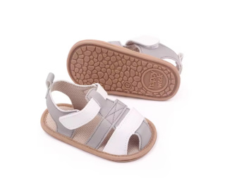Sandálky 6-12 měsíců / BB3019-2 / šedobílá