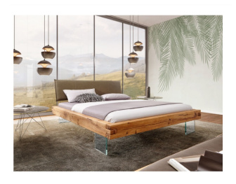 Posteľ Riale z masívu dub 160/200 cm + rošt ZADARMO