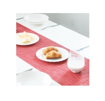 Prestieranie pletené / PVC 1 kus - behúň - červená