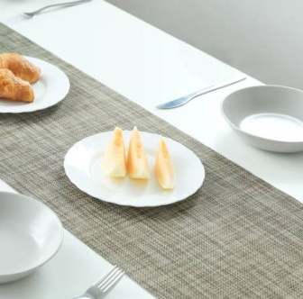 Prestieranie pletené / PVC 1 kus - behúň - svetlo hnedá