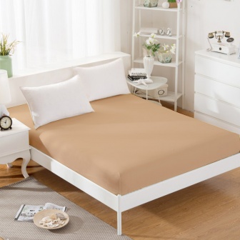 Jersey plachta s gumkou 120/200 cm  ECONOMY - béžová