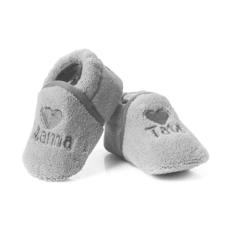 Dojčenské capáčky 0-6 mesiacov - BFU 008 Máma a Táta - šedá