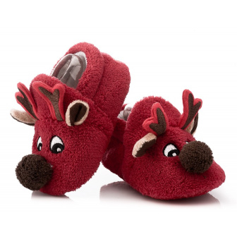 Dojčenské capáčky 6-12 mesiacov - BFU 041 - červená