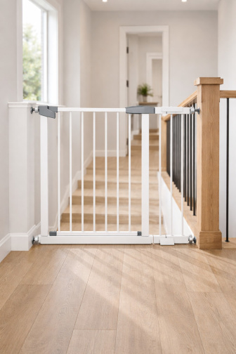 Zábrana Pupyhou 97-104 cm - dvere/schody - biela