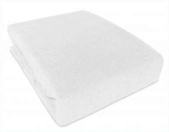 Plachta froté nepropustné PVC 120/60 - biela