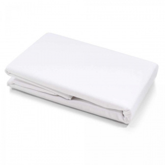 Plachta bavlna s gumkou 160/80 cm - bílá