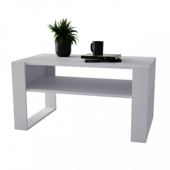 Konferenčný stolík Aspect loft 95 - biela/biela