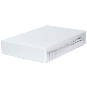 Jersey prestieradlo LUX s gumkou 90/200 cm - biela