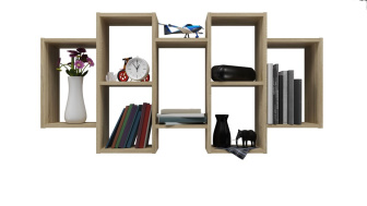 Polica závesná Helios - dub sonoma