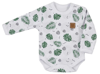 Dojčenské bavlnené body Monstera