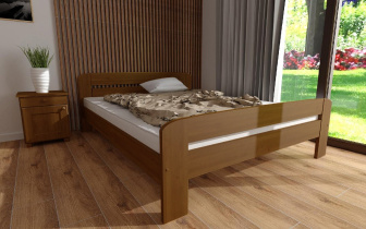 Posteľ Bohdana 160 x 200 cm dub masív borovice + rošt ZADARMO