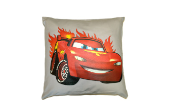 Detská obliečka na vankúš 40x40 cm - Car / šedá