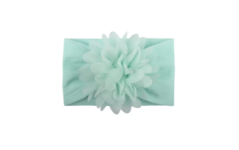 Detská čelenka s kvetom - zelená