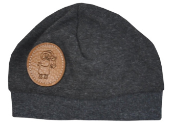 Dojčenská bavlnená čiapočka Mountains čierna