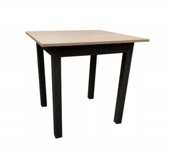 Stôl Loft 80 x 60 - čierny