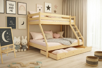 Posteľ Denis + rošty ZDARMA + vankúšik