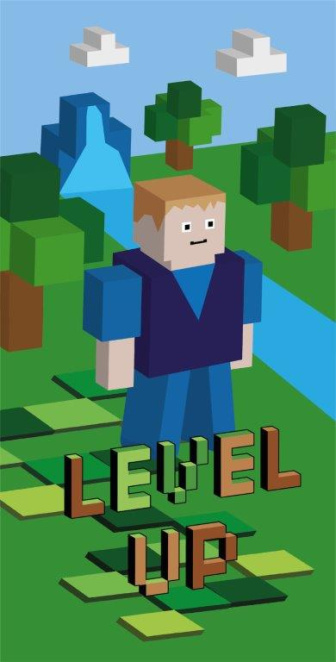 Detský uterák plážový 140x70 - Minecraft