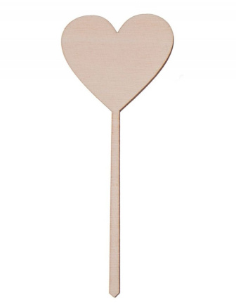 Svadobná drevená dekorácia - Srdce