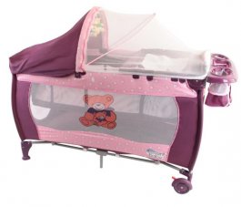 Cestovná postieľka s maximálnou výbavou medvedík